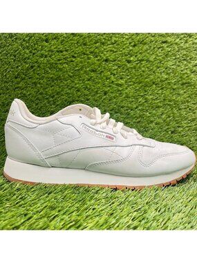 Reebok Classic Leather Womens Size 9 White Athletic Walking Shoes Sneakers